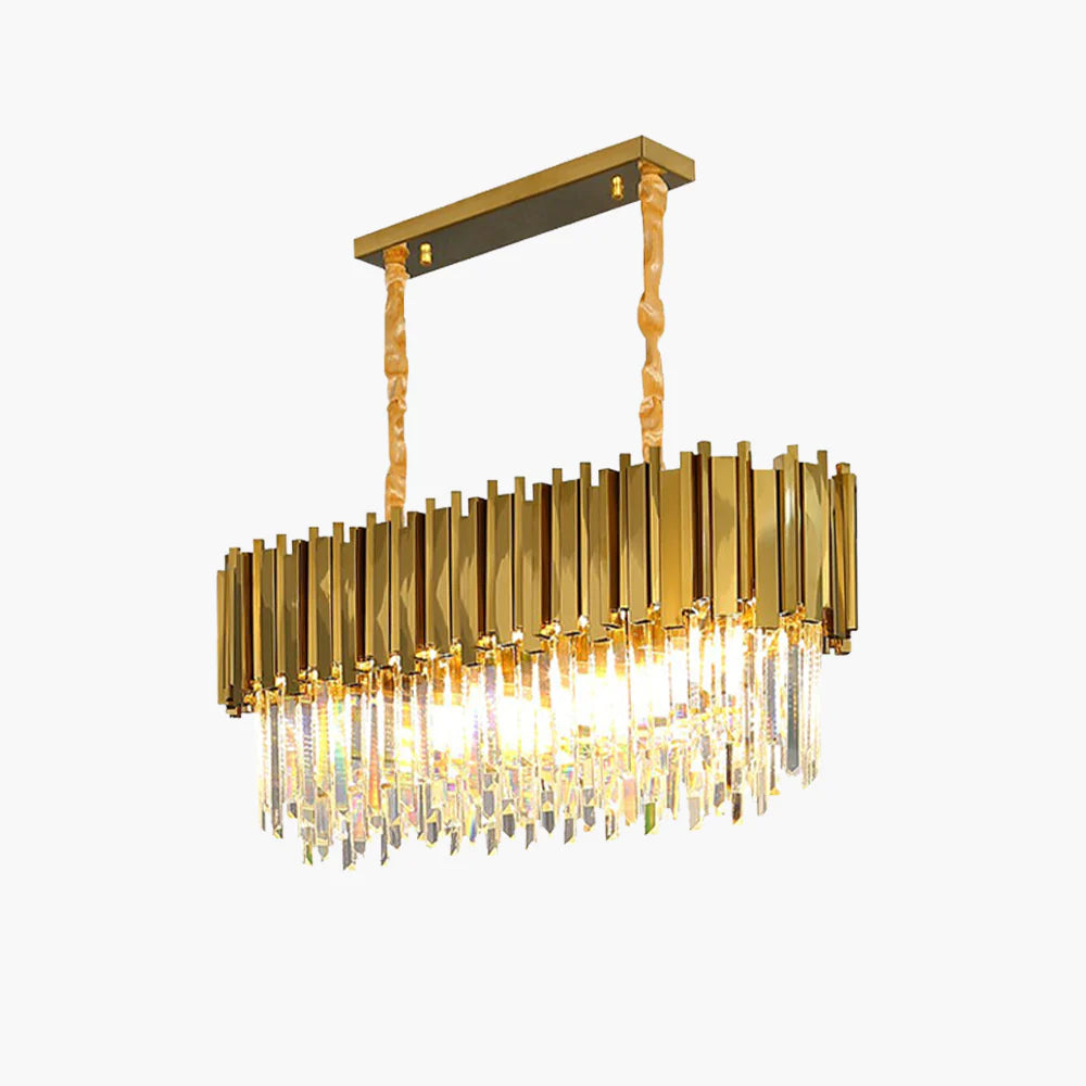 Marilyn Nordic Postmodern Luxury Gold Crystal Chandelier for Dining Room & Living Room