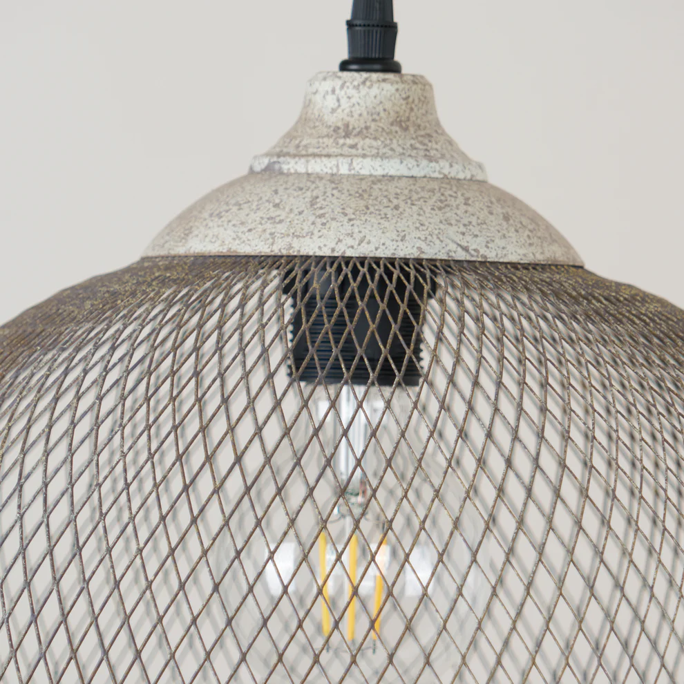 Hailie Modern Metal Rust Color Pendant Light Dining Room Bedroom