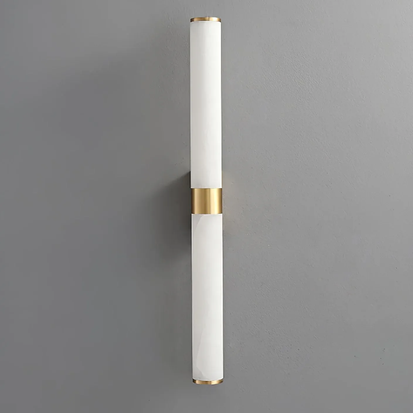 Jade Modern Line Alabaster Brass Wall Light Living Room Bedroom