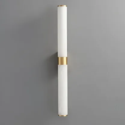 Jade Modern Line Alabaster Brass Wall Light Living Room Bedroom