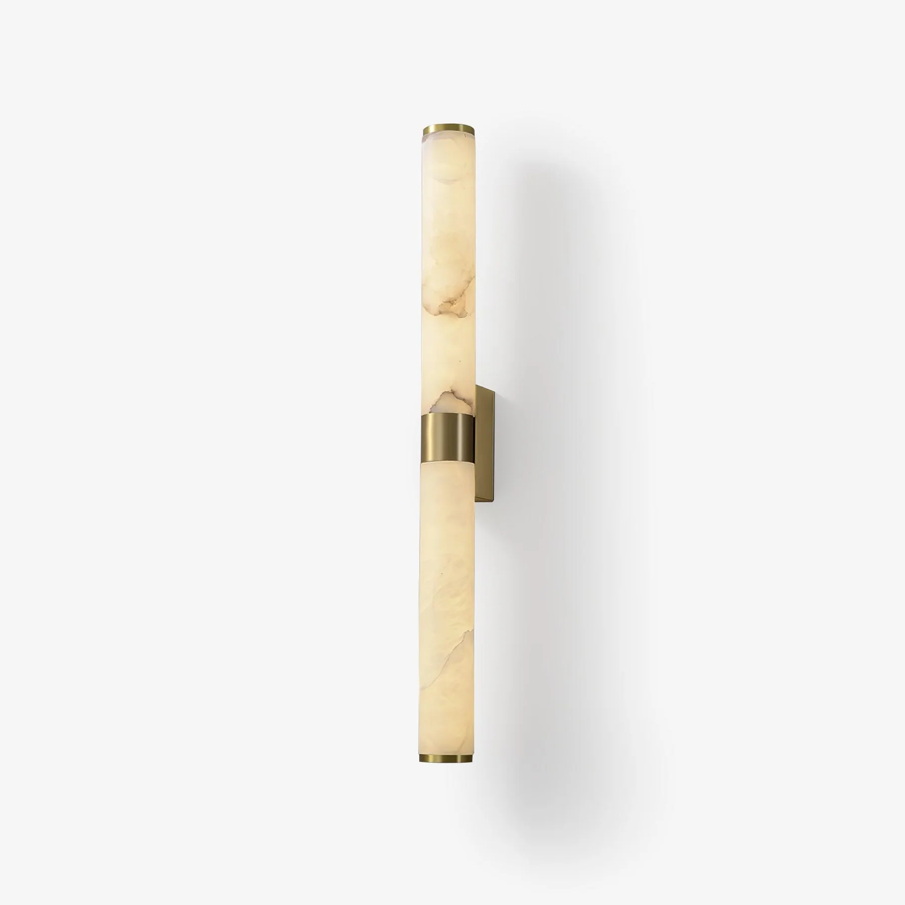 Jade Modern Line Alabaster Brass Wall Light Living Room Bedroom
