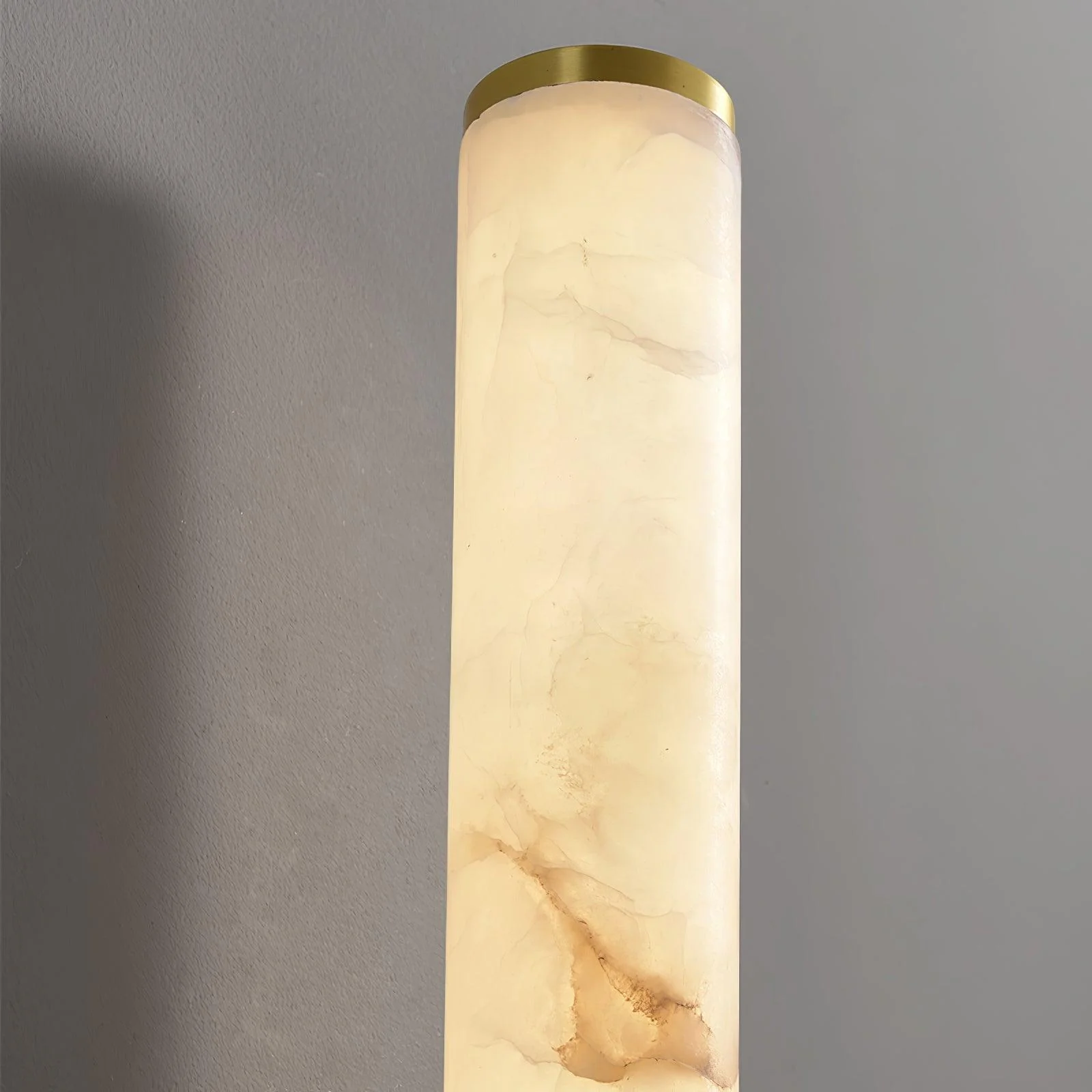 Jade Modern Line Alabaster Brass Wall Light Living Room Bedroom