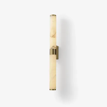 Jade Modern Line Alabaster Brass Wall Light Living Room Bedroom