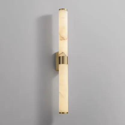 Jade Modern Line Alabaster Brass Wall Light Living Room Bedroom