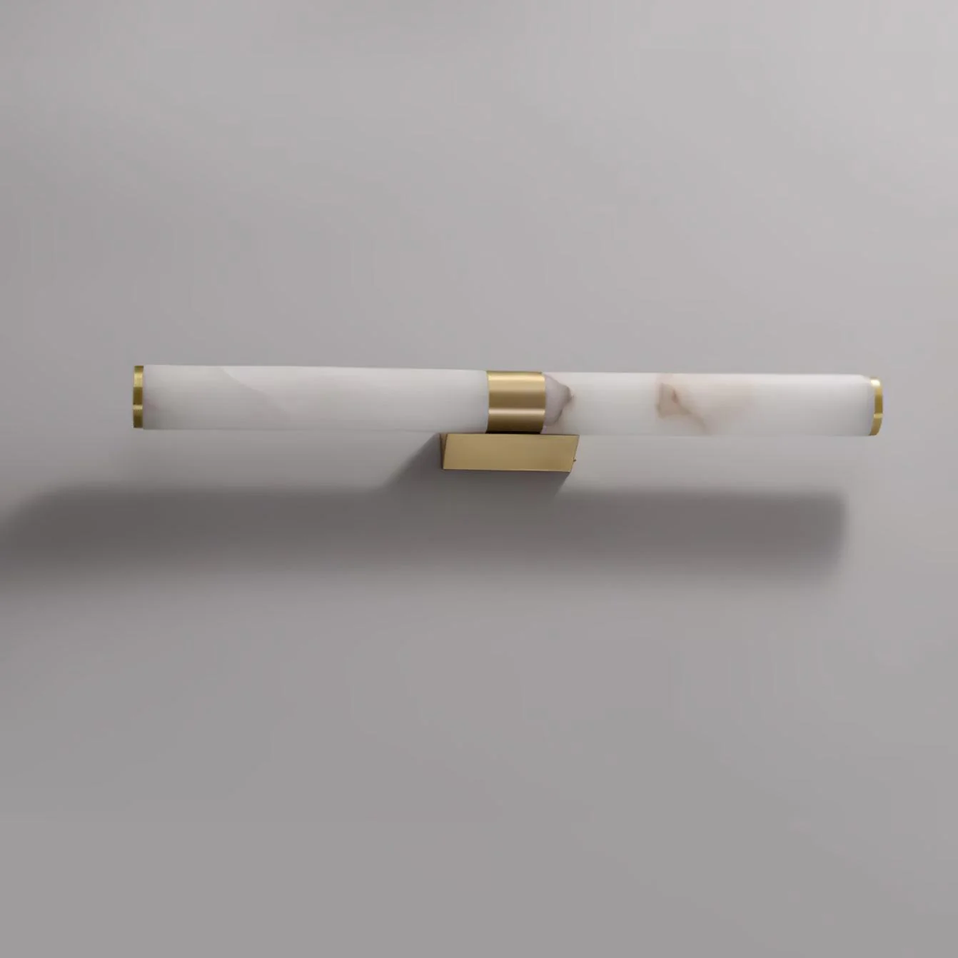 Jade Modern Line Alabaster Brass Wall Light Living Room Bedroom