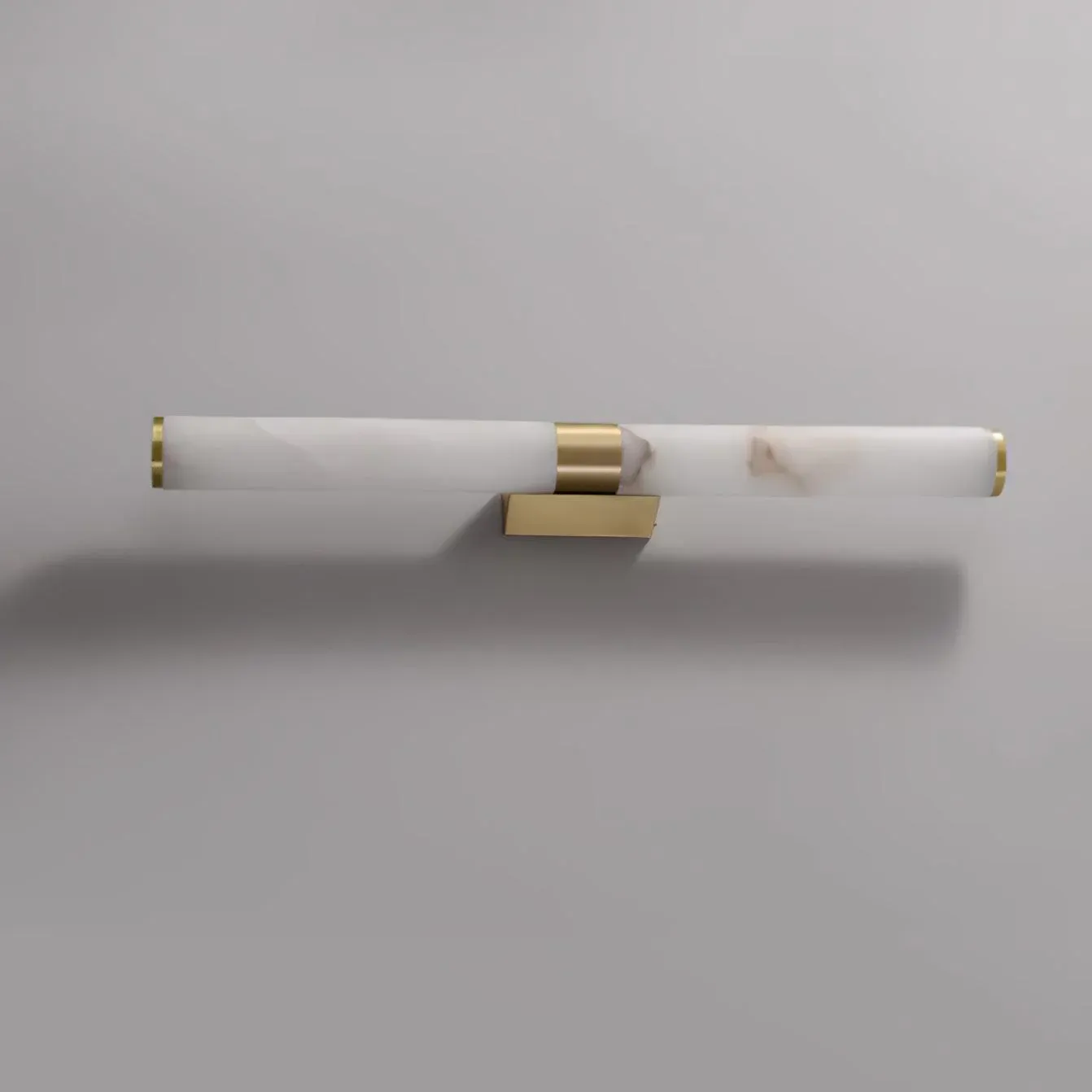 Jade Modern Line Alabaster Brass Wall Light Living Room Bedroom