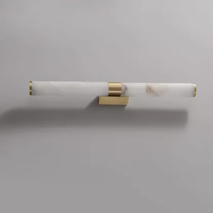 Jade Modern Line Alabaster Brass Wall Light Living Room Bedroom
