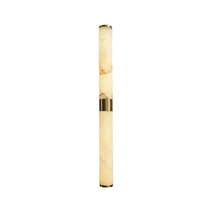 Jade Modern Line Alabaster Brass Wall Light Living Room Bedroom
