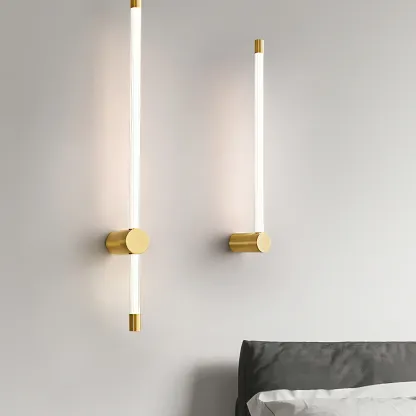 Edge Modern Linear Metal Acrylic Wall Light Bedroom Living Room