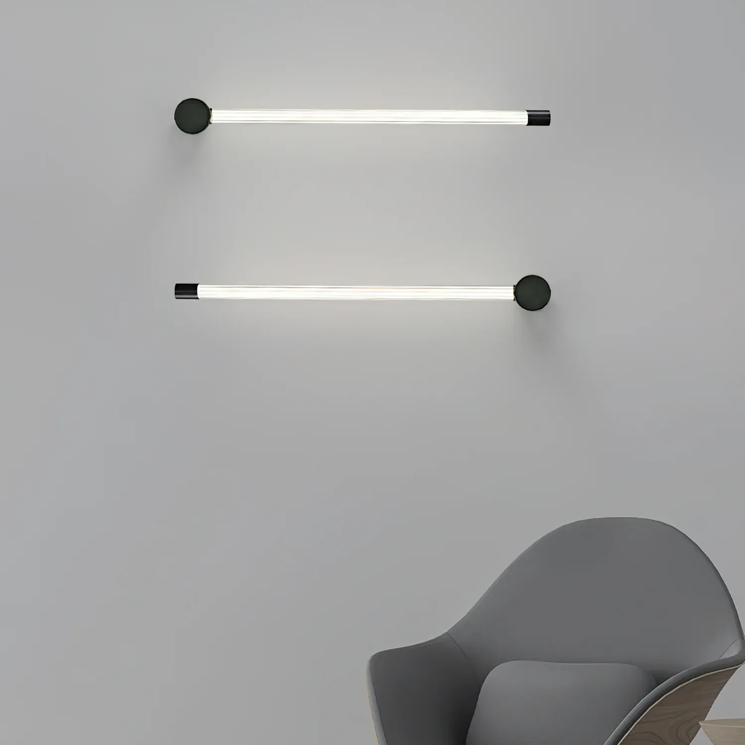 Edge Modern Linear Metal Acrylic Wall Light Bedroom Living Room