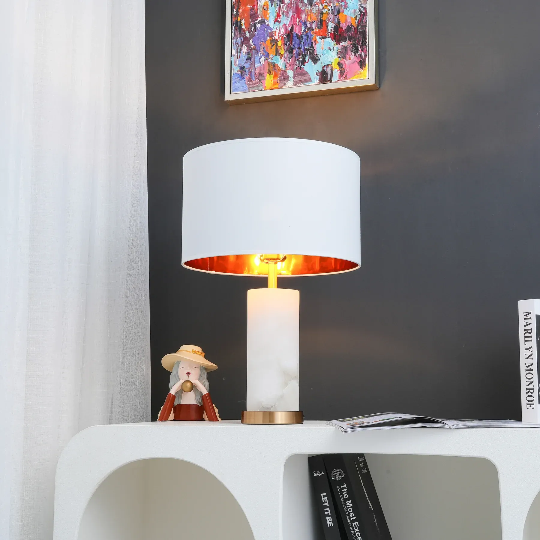 Jade Modern Table Lamp Scene Living Room Bedroom