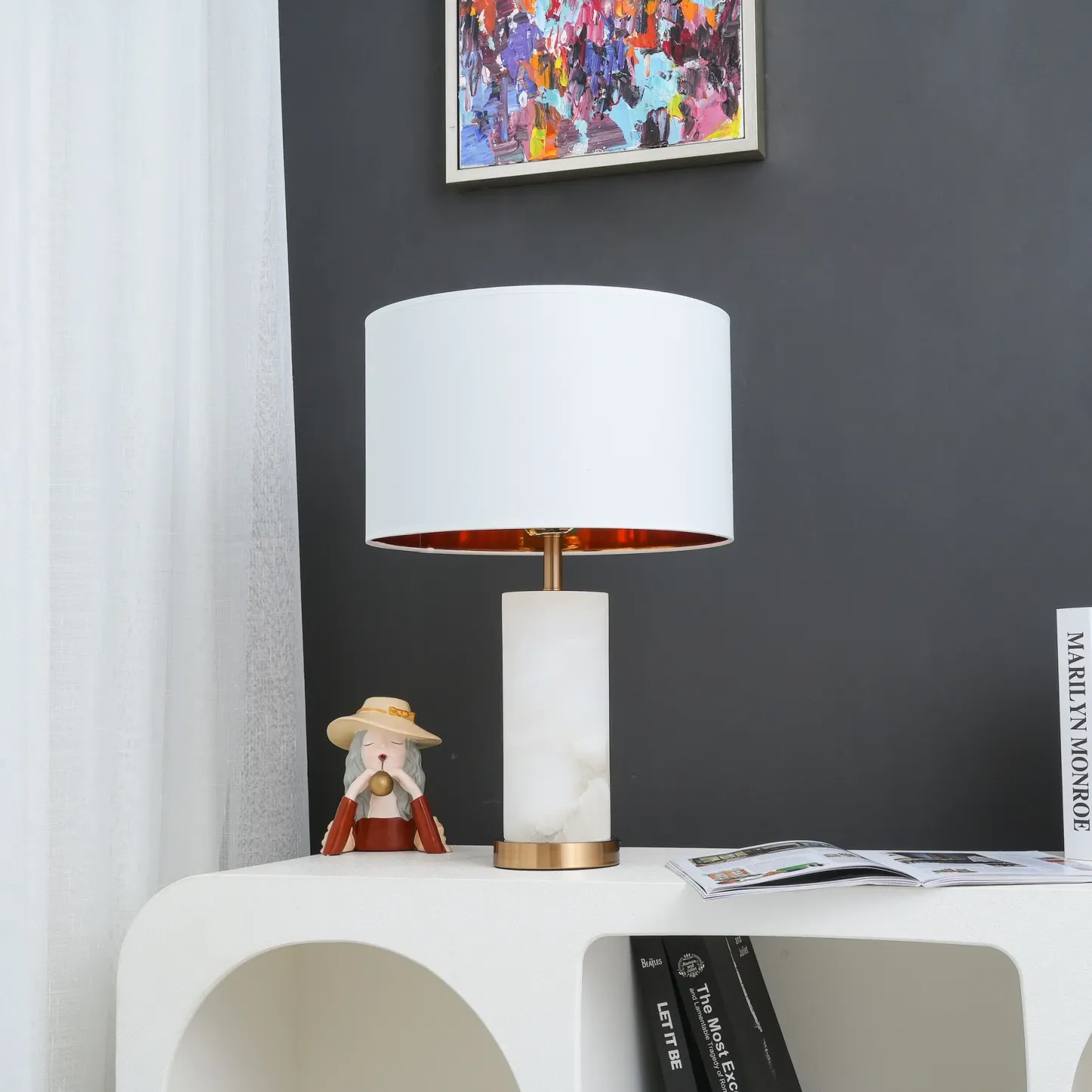 Jade Modern Table Lamp Scene Living Room Bedroom