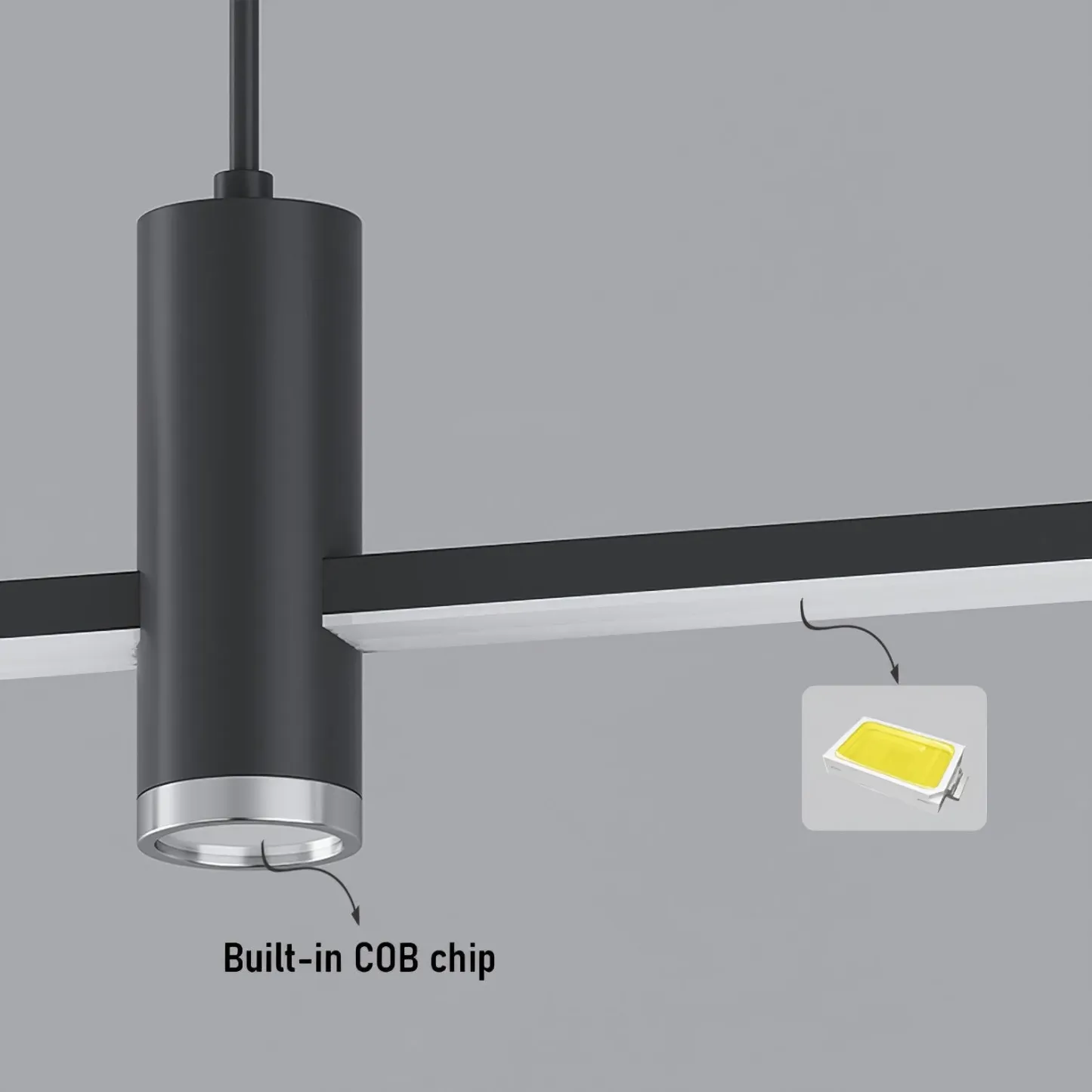 Edge Modern Unusual Long Metal Pendant Light Dining Living Room