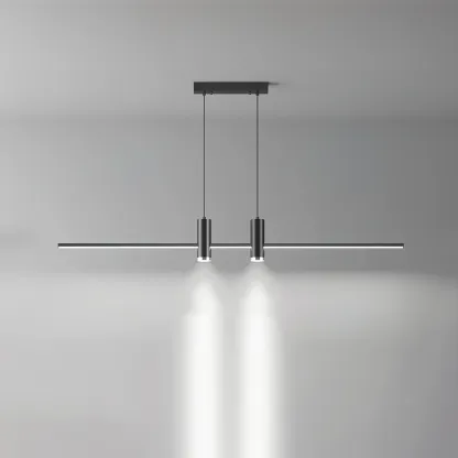 Edge Modern Unusual Long Metal Pendant Light Dining Living Room