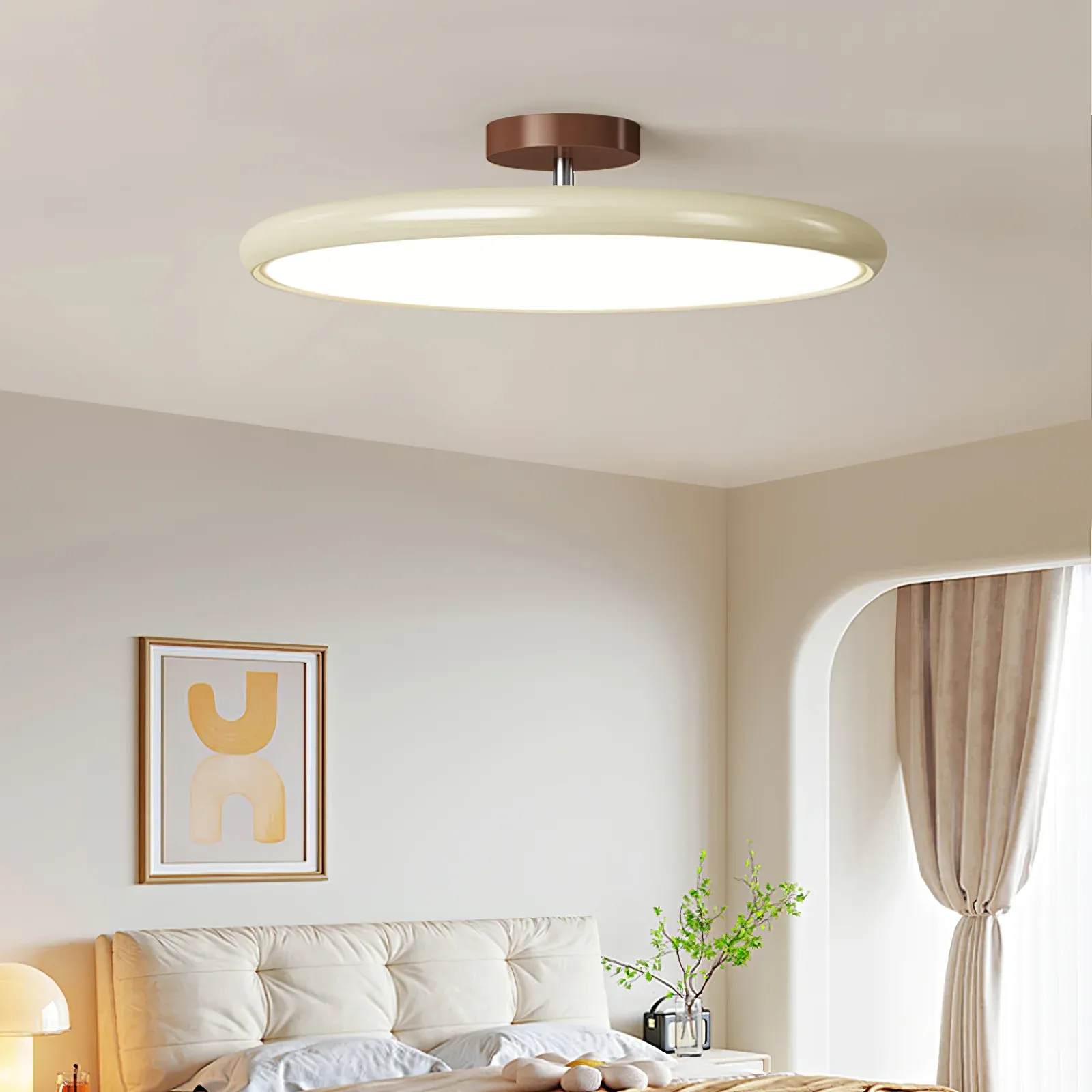 Hailie Minimalism Metal Acrylic Ceiling Lamp Bedroom Living Room