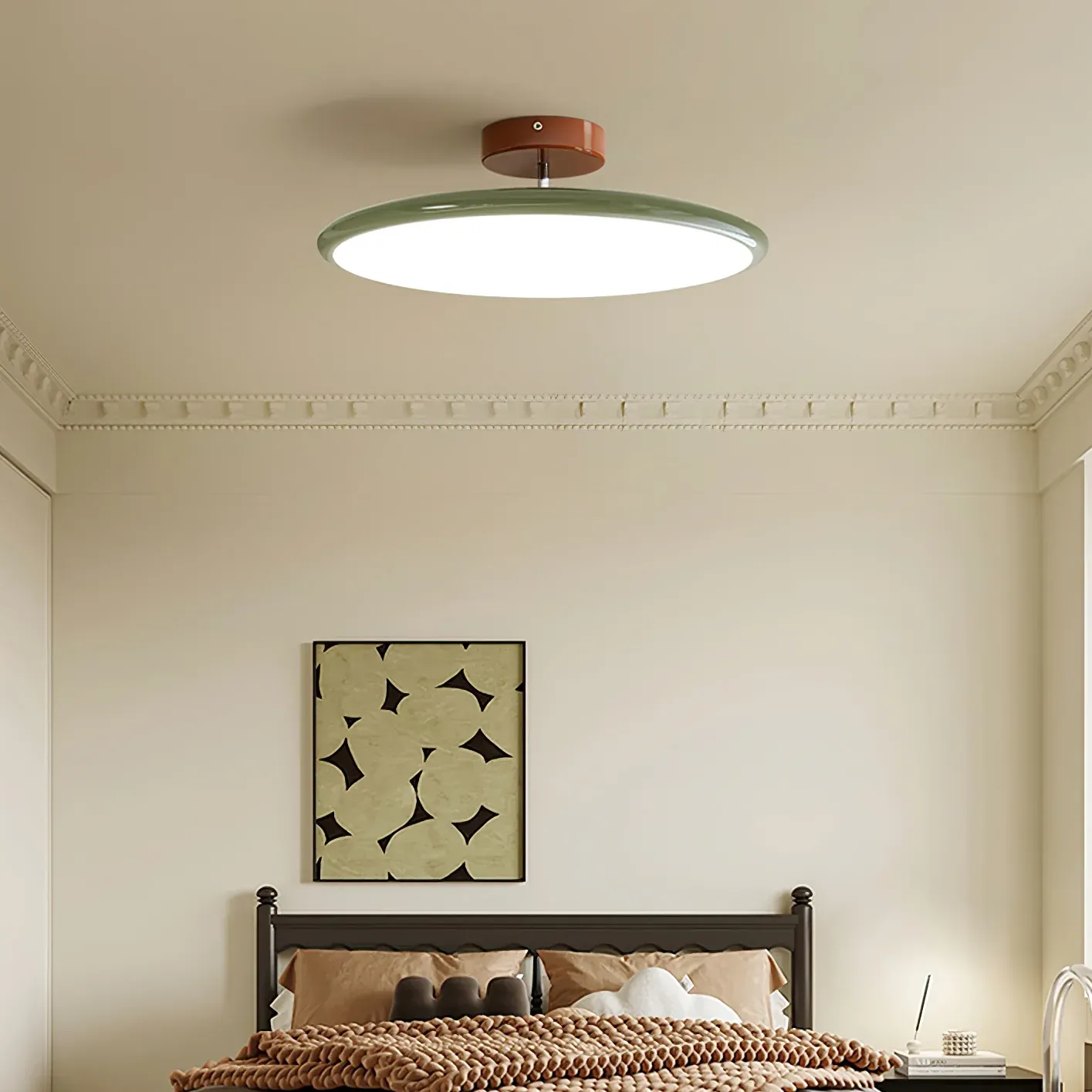 Hailie Minimalism Metal Acrylic Ceiling Lamp Bedroom Living Room