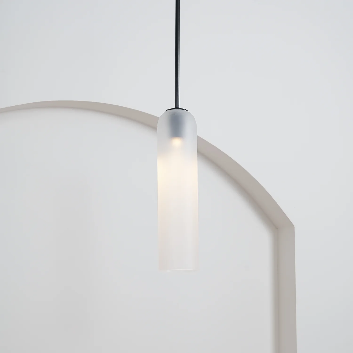 Hailie Minimalism Metal Glass Pendant Light Bedroom Living Room
