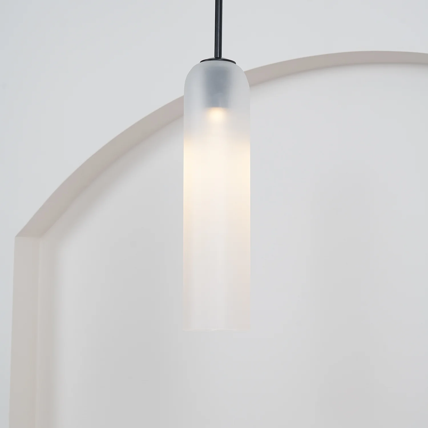 Hailie Minimalism Metal Glass Pendant Light Bedroom Living Room