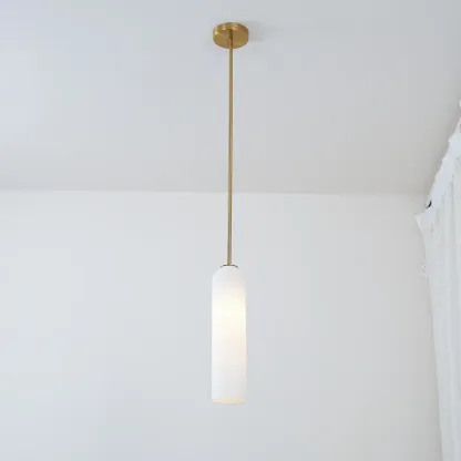 Hailie Minimalism Metal Glass Pendant Light Bedroom Living Room
