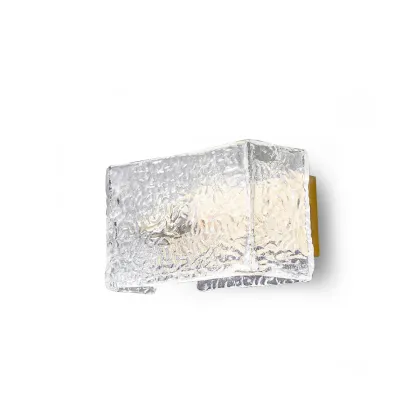 Kristy Modern Glass Brass Wall Lamp Bedroom  Dining Room