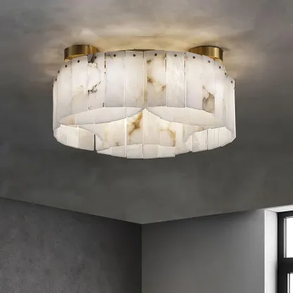 Jade Modern Luxury Alabaster Ceiling Light Living Room Dining Room
