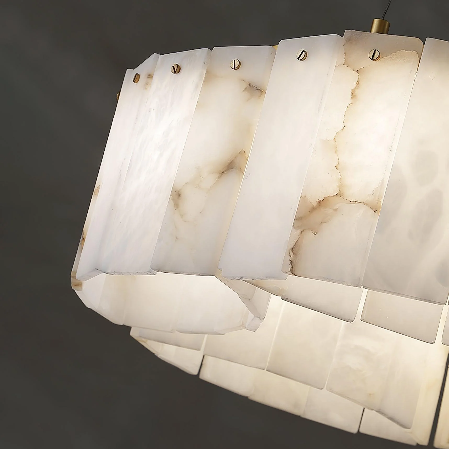 Jade Modern Luxury Alabaster Ceiling Light Living Room Dining Room
