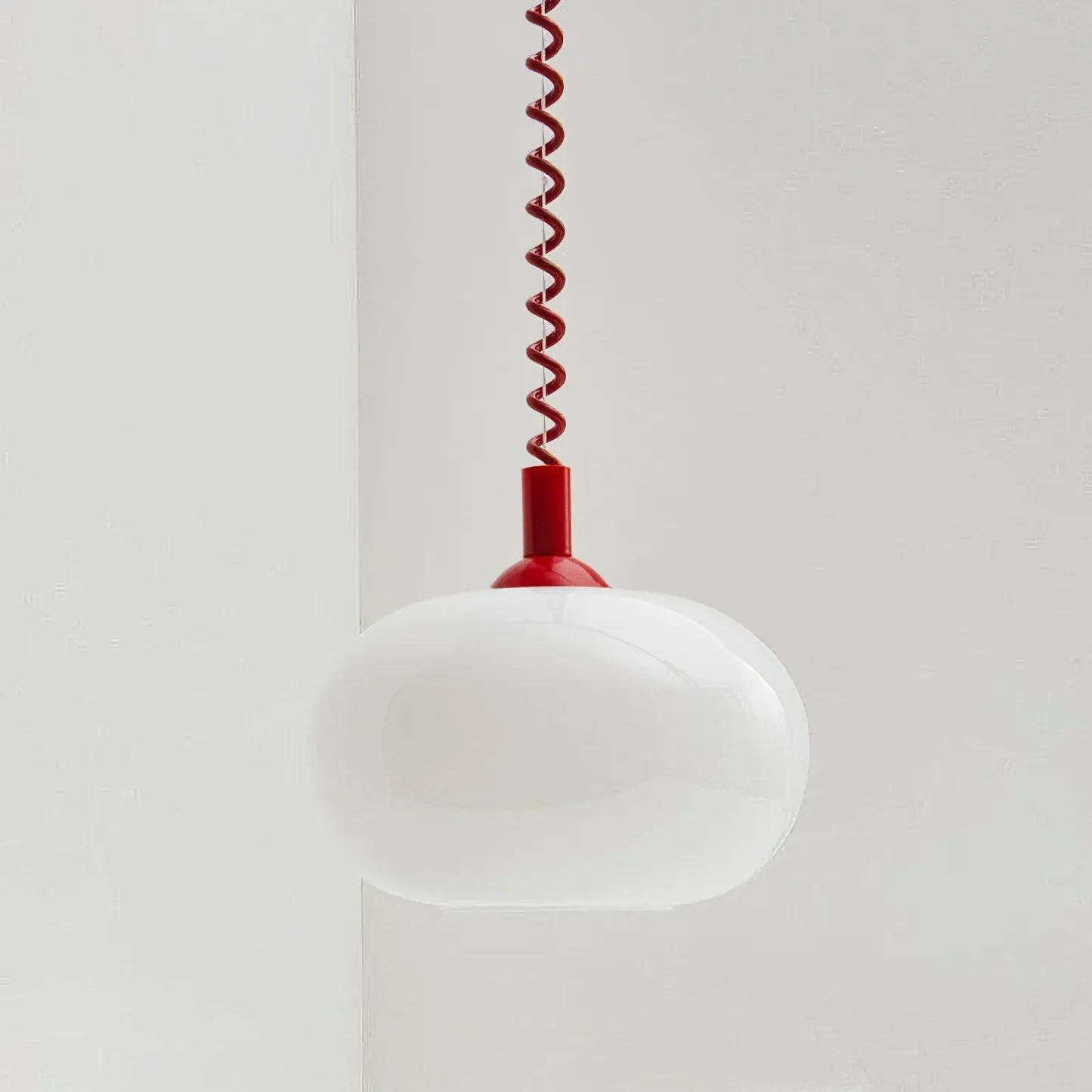 Hailie Minimalism Round Metal Glass Pendant Light Living Room Dining Room