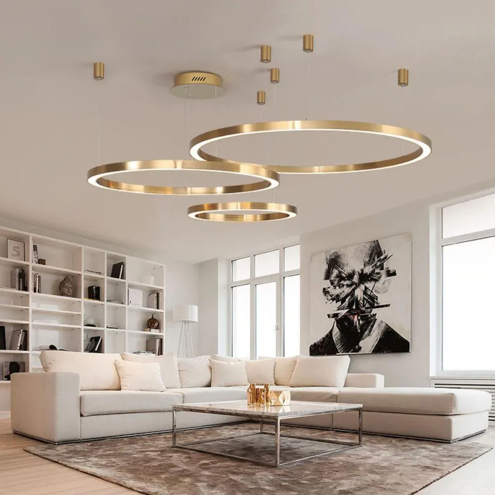 Arisha Ring Contemporary Pendant Light Dining Room Living Room