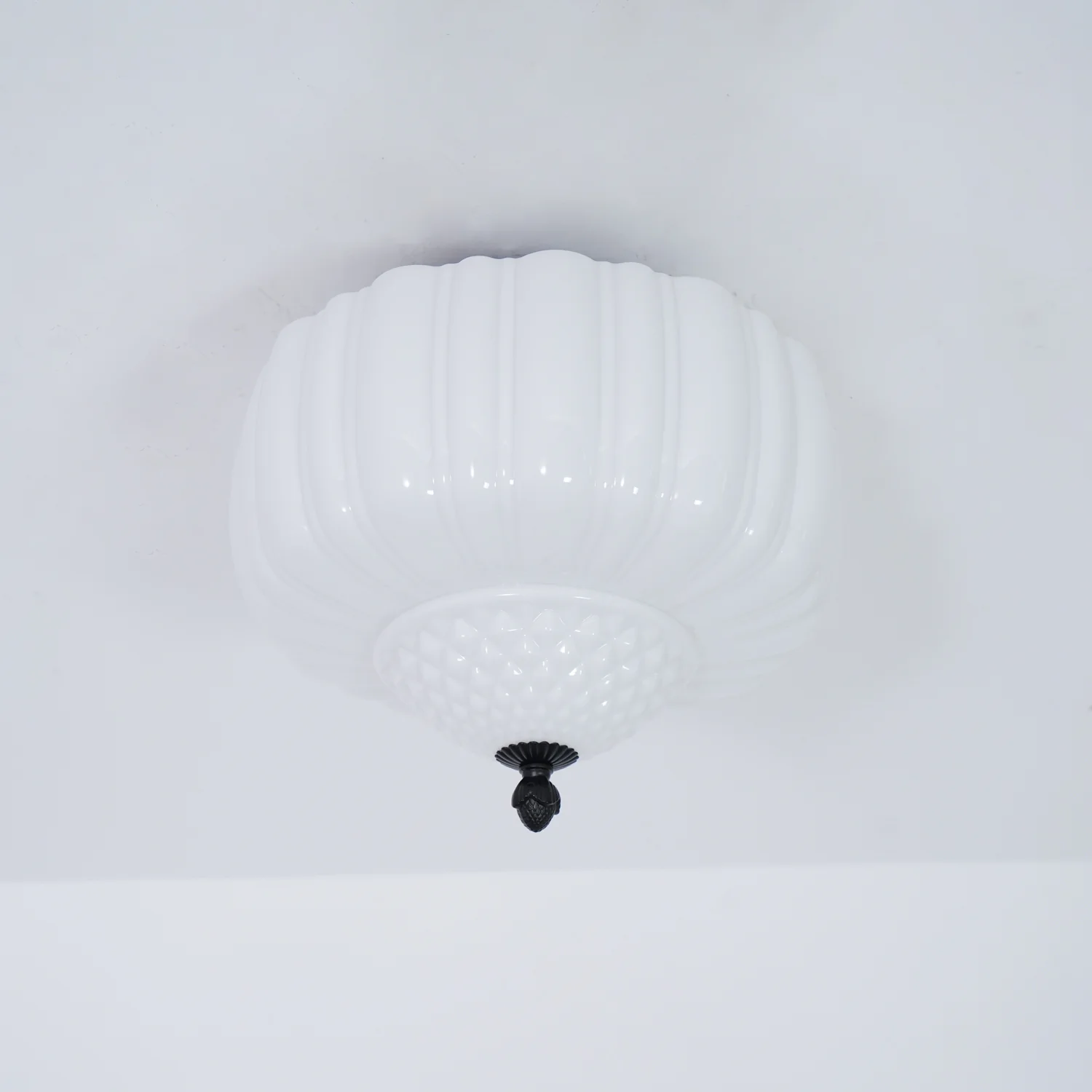 Quinn Vintage Metal Glass Ceiling Light Living Room Bedroom