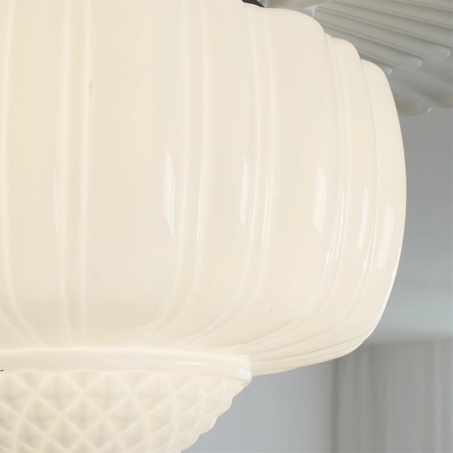 Quinn Vintage Metal Glass Ceiling Light Living Room Bedroom
