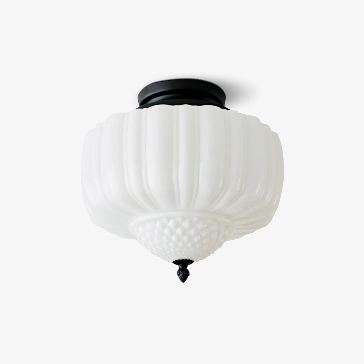 Quinn Vintage Metal Glass Ceiling Light Living Room Bedroom