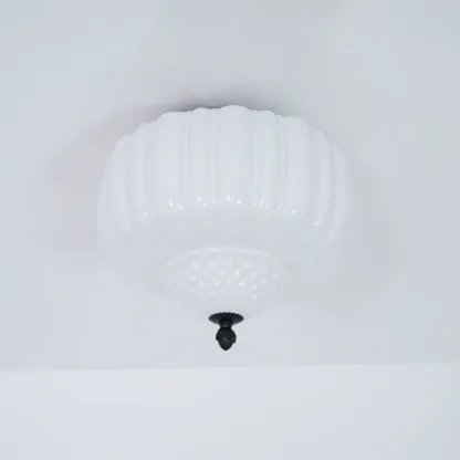 Quinn Vintage Metal Glass Ceiling Light Living Room Bedroom