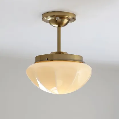 Alessio Mini Cottage Metal Glass Ceiling Light Living Room Dining Room