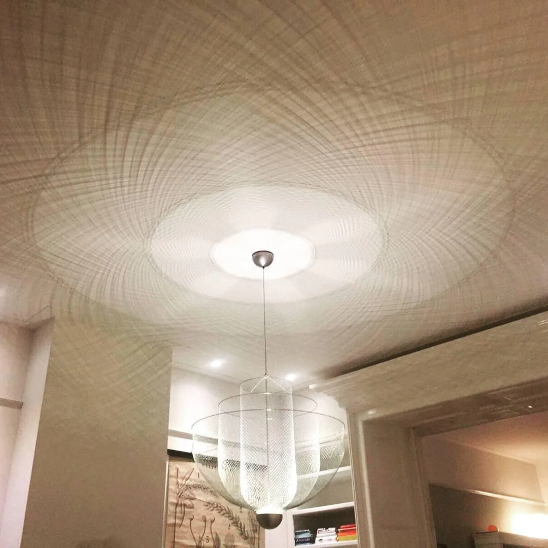 Alessio Unusual Metal Chrome Gold Pendant Light Bedroom Living Room