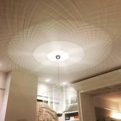 Alessio Unusual Metal Chrome Gold Pendant Light Bedroom Living Room