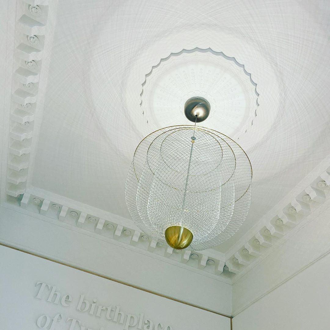 Alessio Unusual Metal Chrome Gold Pendant Light Bedroom Living Room