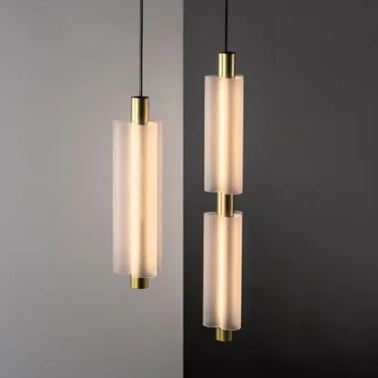 Byers Modern Square Metal Acrylic Pendant Light Bedroom Living Room