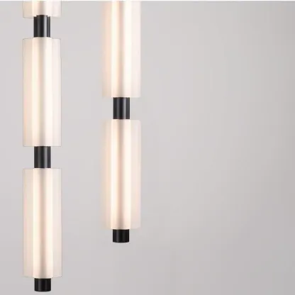 Byers Chic Square Metal Acrylic Pendant Light Bedroom Living Room