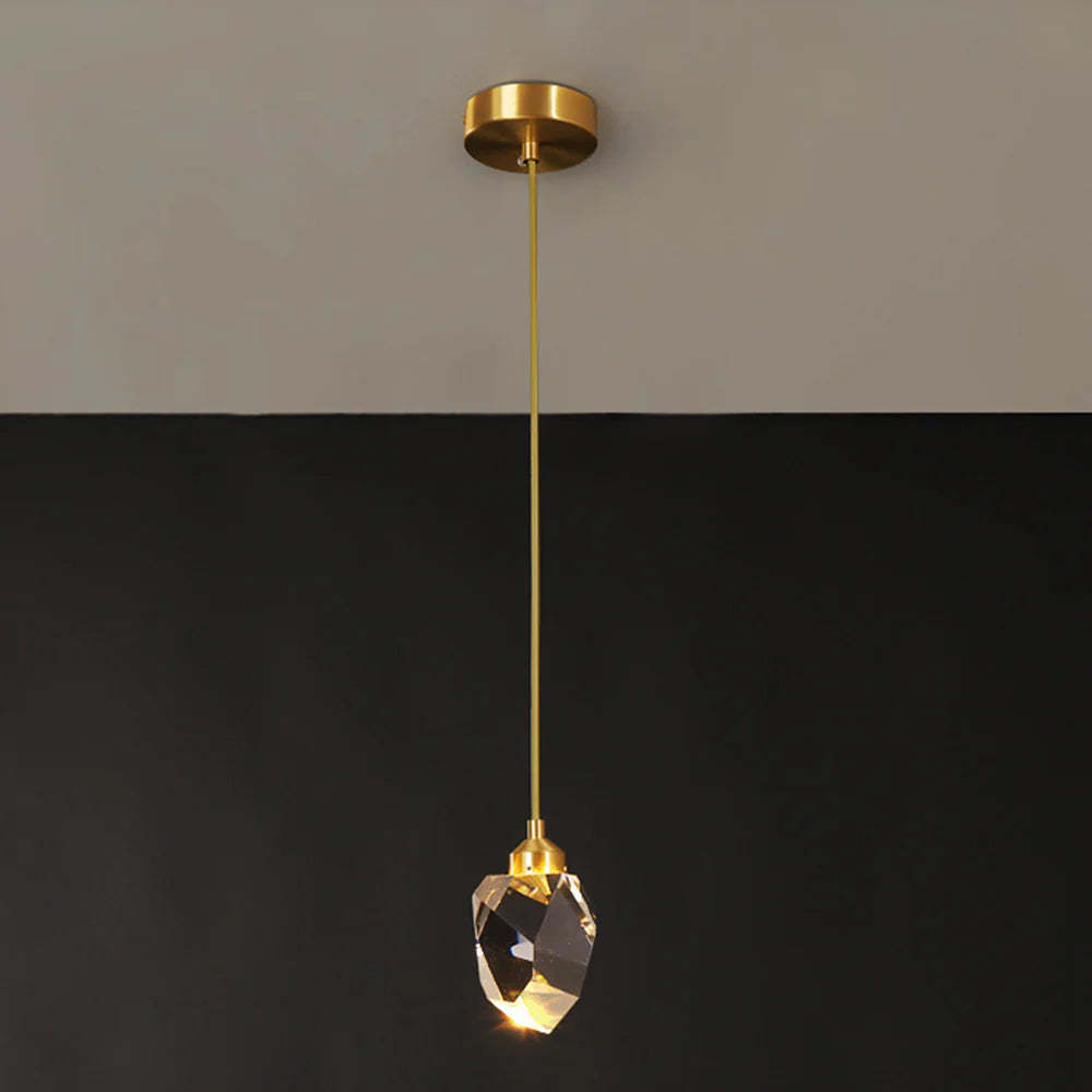 Design LED Pendant Light Metal/Crystal Living Room | Las Sola