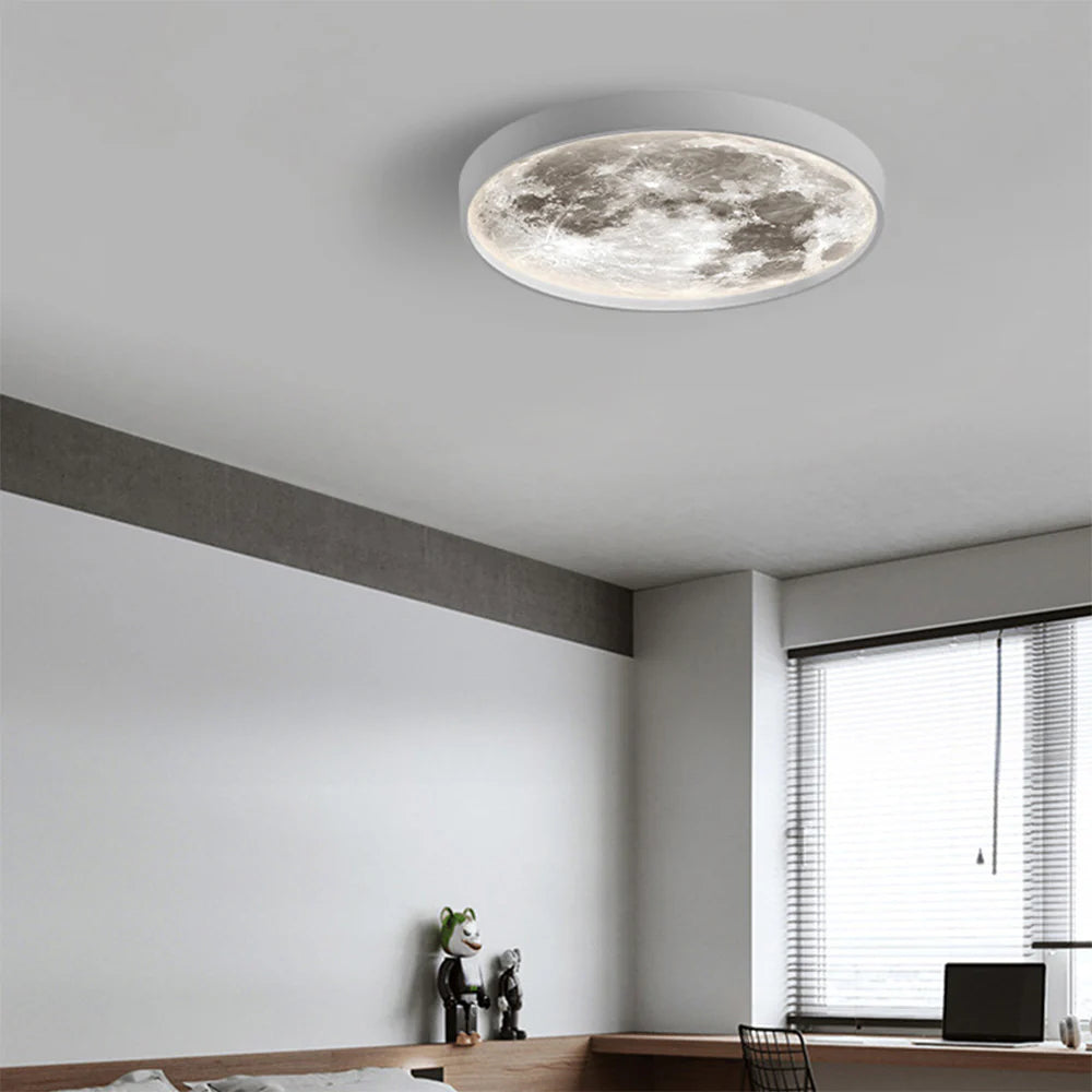 Quinn Modern Flush Mount Ceiling Light Black/White Bedroom
