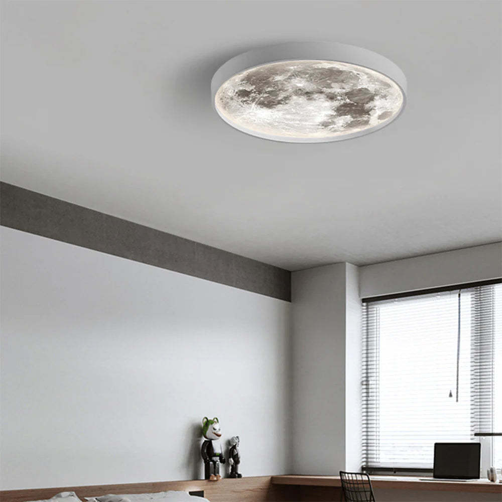 Quinn Modern Flush Mount Ceiling Light Black/White Bedroom