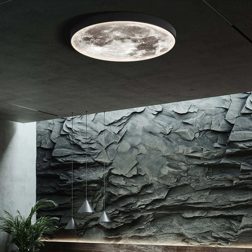 Quinn Modern Flush Mount Ceiling Light Black/White Bedroom