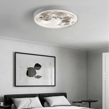 Quinn Modern Flush Mount Ceiling Light Black/White Bedroom