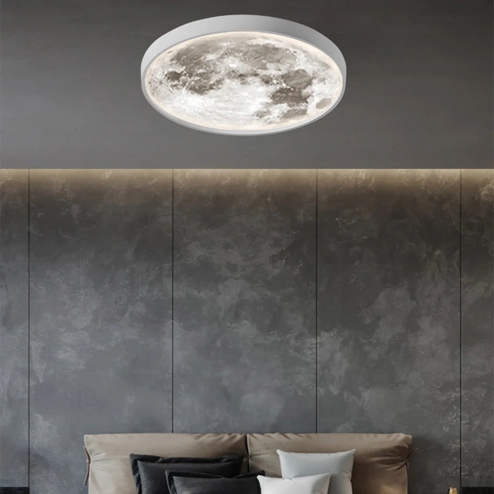 Quinn Modern Flush Mount Ceiling Light Black/White Bedroom