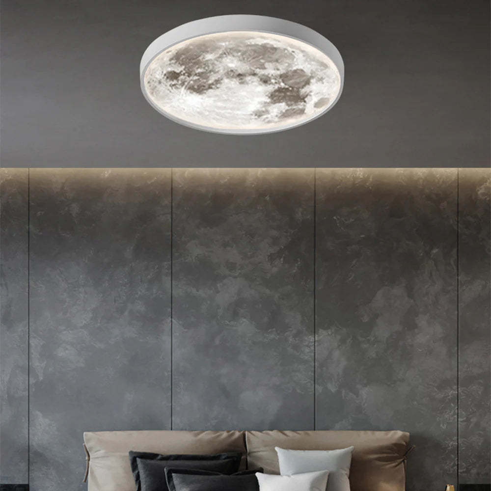 Quinn Modern Flush Mount Ceiling Light Black/White Bedroom