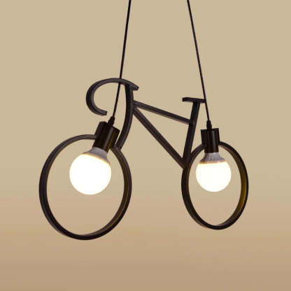 Salgado Modern Creative Bicycle Shape LED Pendant Light Metal Kids Room