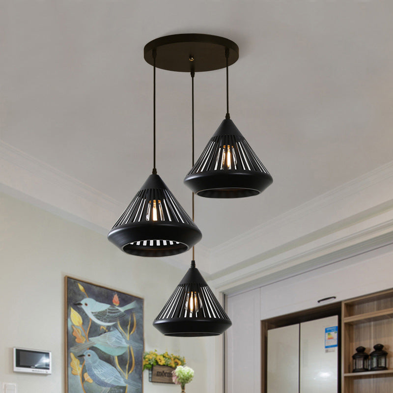 Nazifa Modern Minimalist Pendant Light Metal Black Bedroom/Bar