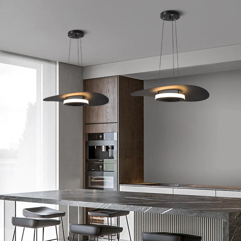 Modern Carins pendant lights in kitchen