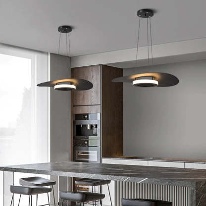 Modern Carins pendant lights in kitchen