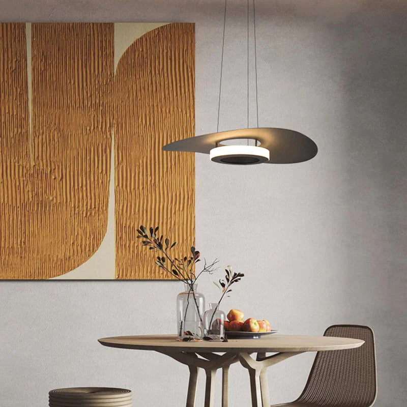 Carins Modern LED Pendant Light above dining table